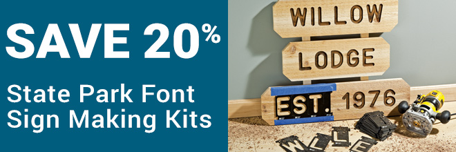 20% off State Park Font Sign Making Kits