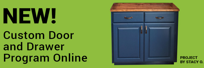 New Online Program, custom Door and Drawers