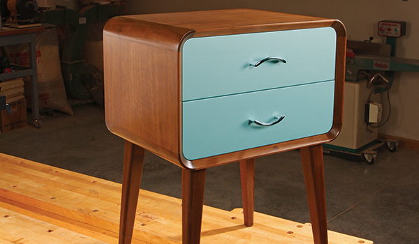 1950s inspired retro bedside table