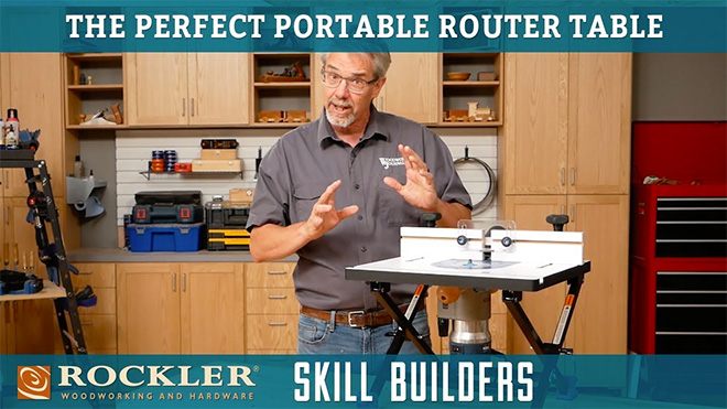 Rockler's convertible benchtop router table