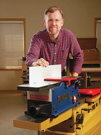 Chris Marshall demonstrating a RIKON jointer