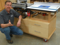 Chris Marshall's jobsite table saw cart