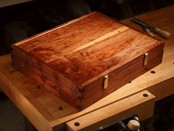 Walnut storage container