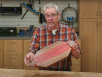 Simple paduak and walnut tray