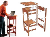 Small standing desk