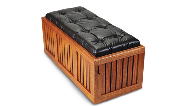 Padded storage bench