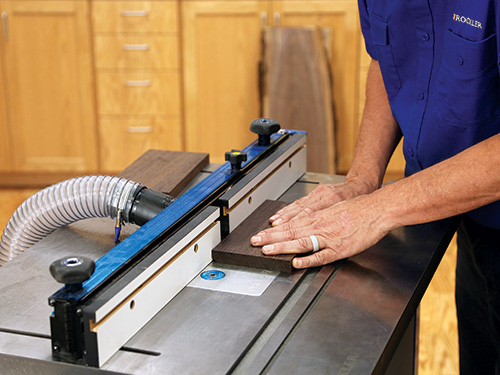 Shaping door edge on router table